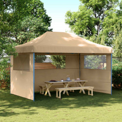 Namiot Imprezowy Beżowy 292 x 440 x 315 cm Materiał Oxford