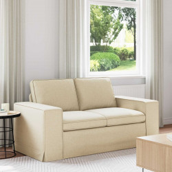 Sofa Kremowy 162 x 80 x 82 cm tkanina