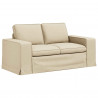 Sofa Kremowy 162 x 80 x 82 cm tkanina