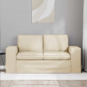 Sofa Kremowy 162 x 80 x 82 cm tkanina