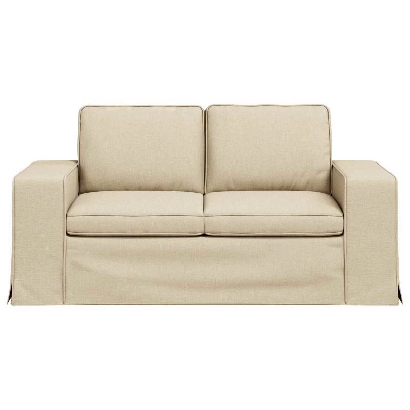 Sofa Kremowy 162 x 80 x 82 cm tkanina