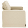 Sofa Kremowy 162 x 80 x 82 cm tkanina