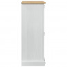 Szafka na buty Corona Biały 99 x 32 x 85 cm Lite drewno sosnowe