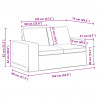 Sofa Niebieski 162 x 80 x 82 cm tkanina