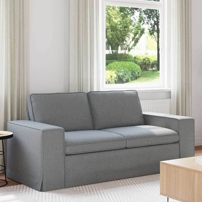 Sofa Jasnoszary 182 x 80 x 82 cm tkanina
