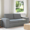 Sofa Jasnoszary 182 x 80 x 82 cm tkanina