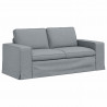 Sofa Jasnoszary 182 x 80 x 82 cm tkanina