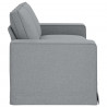 Sofa Jasnoszary 182 x 80 x 82 cm tkanina