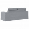 Sofa Jasnoszary 182 x 80 x 82 cm tkanina