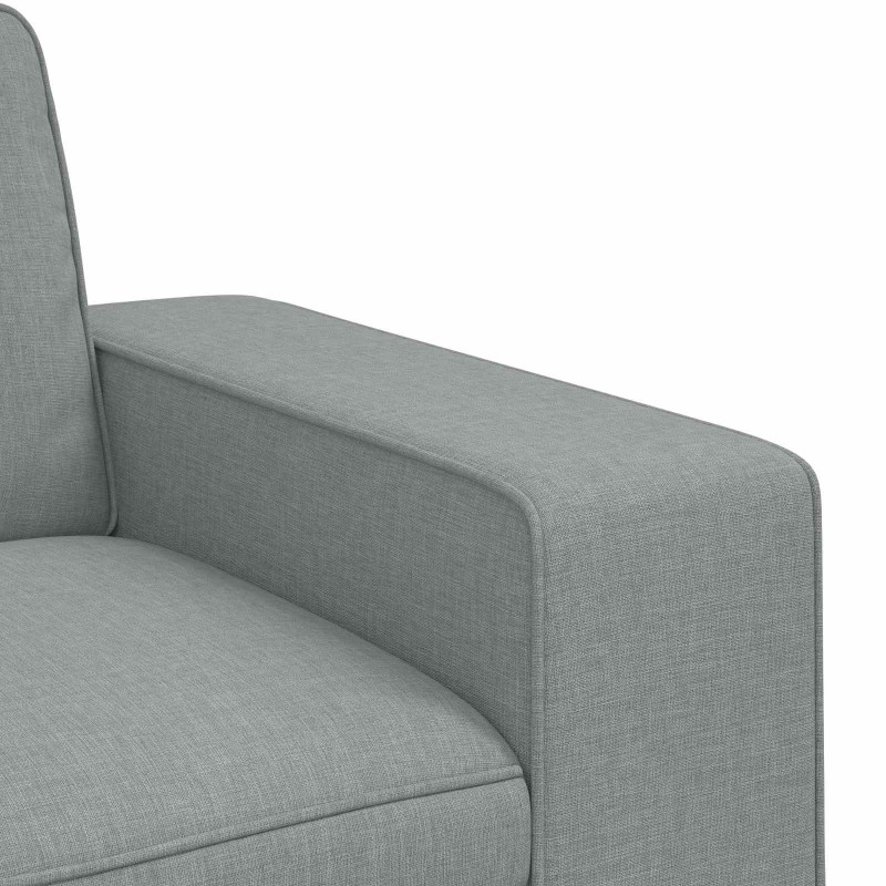 Sofa Jasnoszary 182 x 80 x 82 cm tkanina