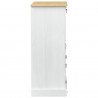 Szafka na wino Biały 97 x 45 x 114 cm Lite drewno sosnowe