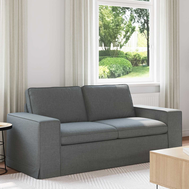 Sofa Ciemnoszary 182 x 80 x 82 cm tkanina