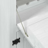 Szafka na wino Biały 97 x 45 x 114 cm Lite drewno sosnowe