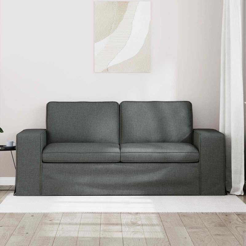 Sofa Ciemnoszary 182 x 80 x 82 cm tkanina