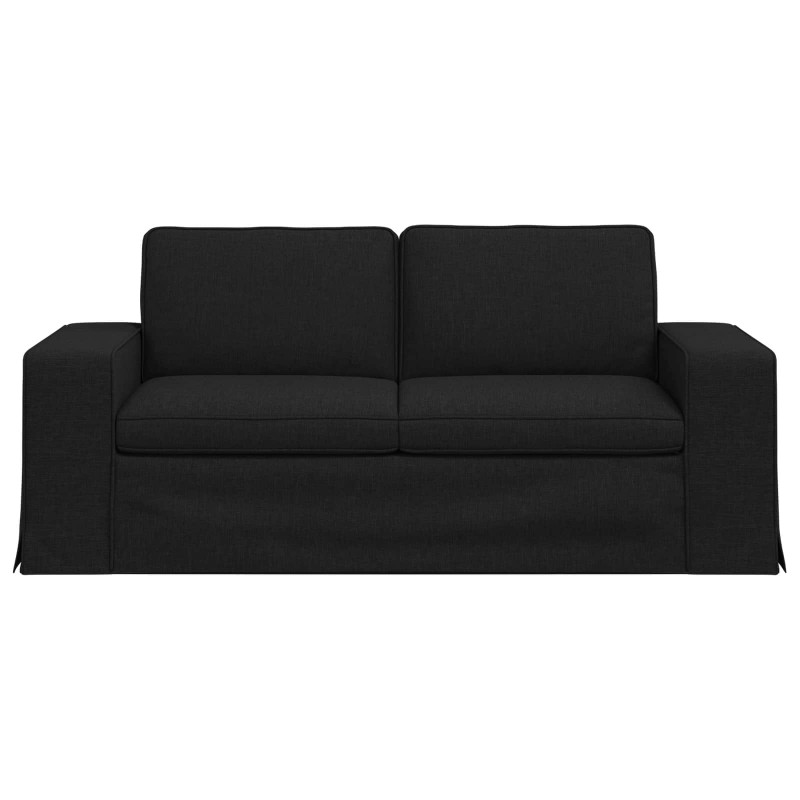 Sofa Czarny 182 x 80 x 82 cm tkanina