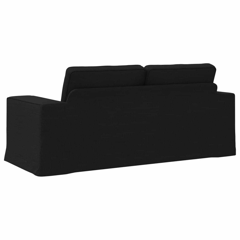 Sofa Czarny 182 x 80 x 82 cm tkanina