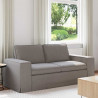 Sofa Ciemnoszary 182 x 80 x 82 cm tkanina