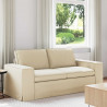 Sofa Kremowy 182 x 80 x 82 cm tkanina