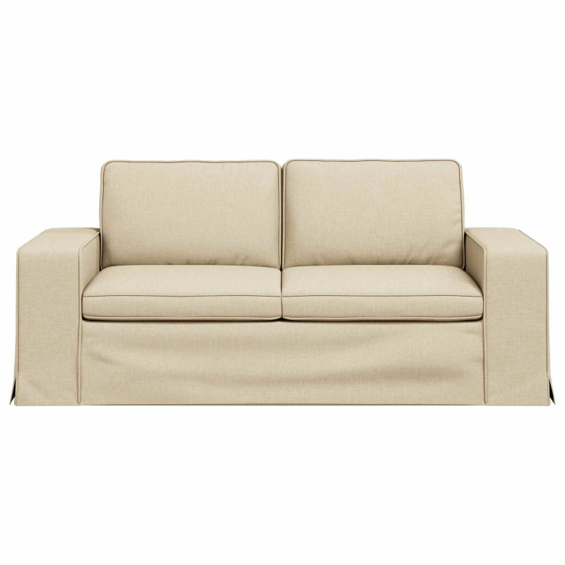 Sofa Kremowy 182 x 80 x 82 cm tkanina