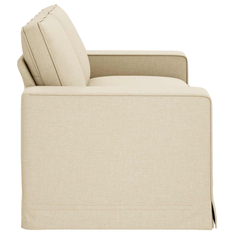 Sofa Kremowy 182 x 80 x 82 cm tkanina
