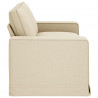 Sofa Kremowy 182 x 80 x 82 cm tkanina