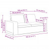 Sofa Niebieski 182 x 80 x 82 cm tkanina
