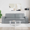 Sofa Jasnoszary 222 x 80 x 82 cm tkanina