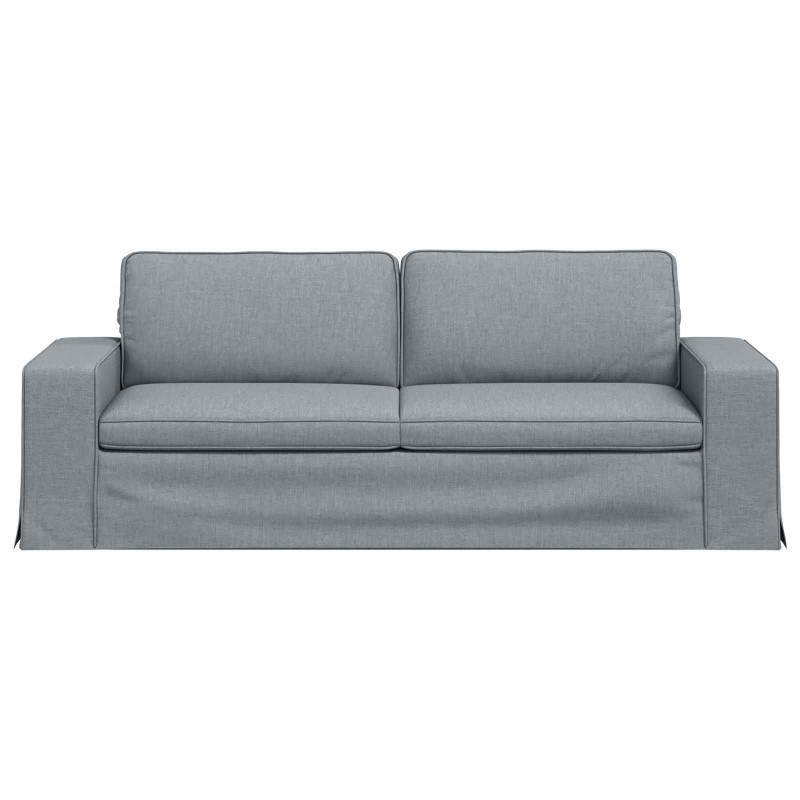 Sofa Jasnoszary 222 x 80 x 82 cm tkanina