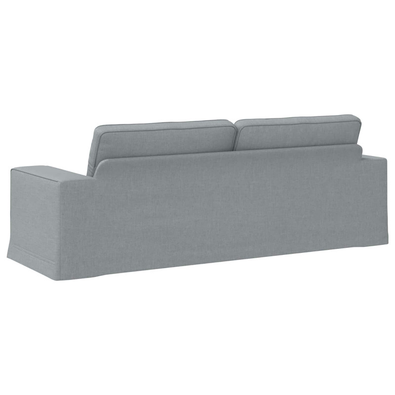 Sofa Jasnoszary 222 x 80 x 82 cm tkanina