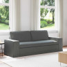 Sofa Ciemnoszary 222 x 80 x 82 cm tkanina