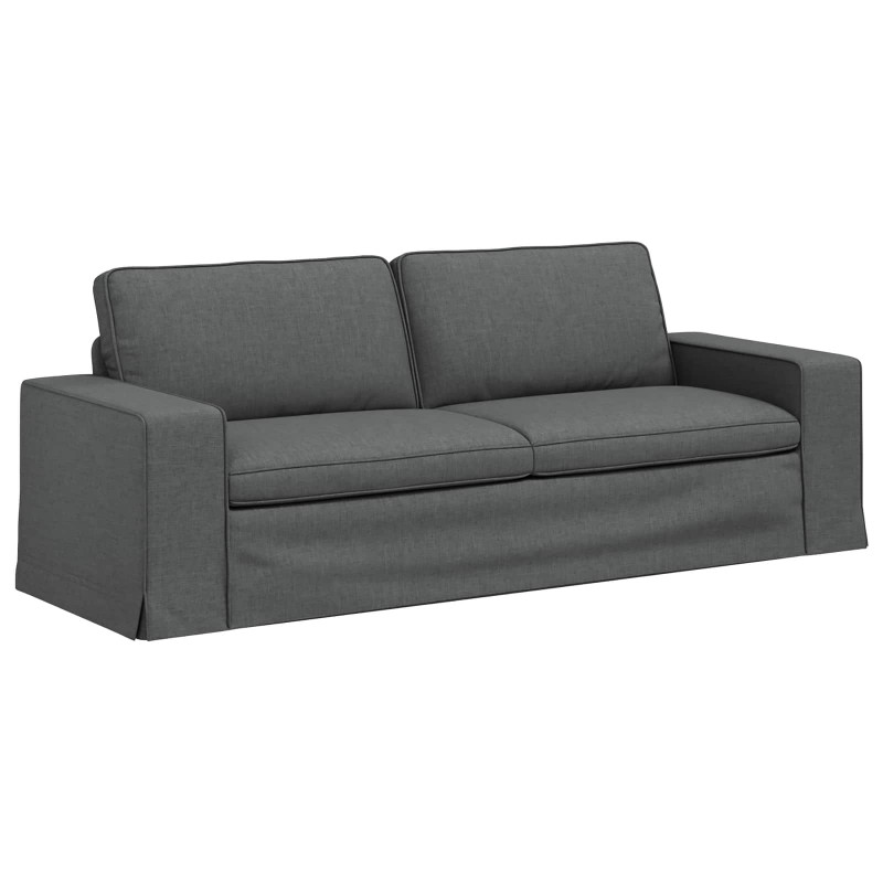 Sofa Ciemnoszary 222 x 80 x 82 cm tkanina