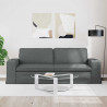 Sofa Ciemnoszary 222 x 80 x 82 cm tkanina