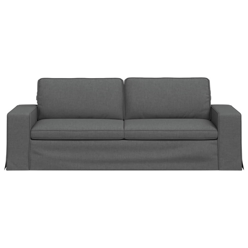 Sofa Ciemnoszary 222 x 80 x 82 cm tkanina