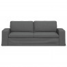 Sofa Ciemnoszary 222 x 80 x 82 cm tkanina