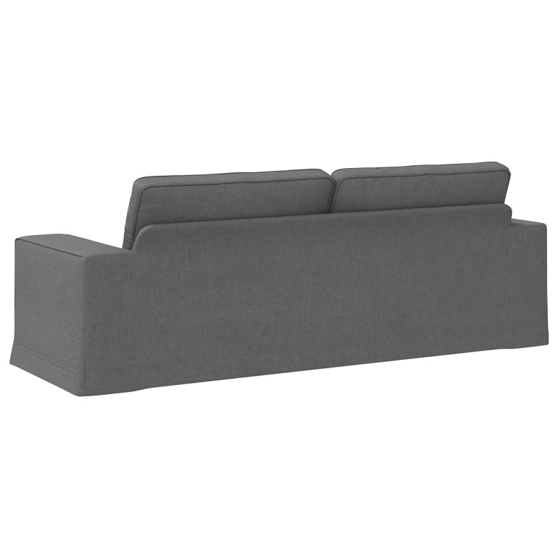 Sofa Ciemnoszary 222 x 80 x 82 cm tkanina