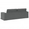 Sofa Ciemnoszary 222 x 80 x 82 cm tkanina