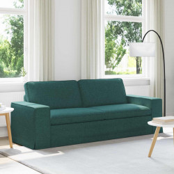 Sofa Ciemna zieleń 222 x 80 x 82 cm tkanina