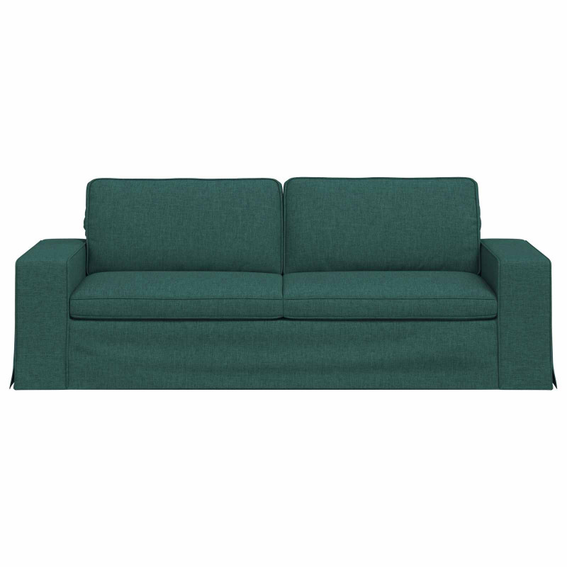 Sofa Ciemna zieleń 222 x 80 x 82 cm tkanina