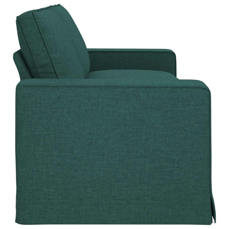 Sofa Ciemna zieleń 222 x 80 x 82 cm tkanina