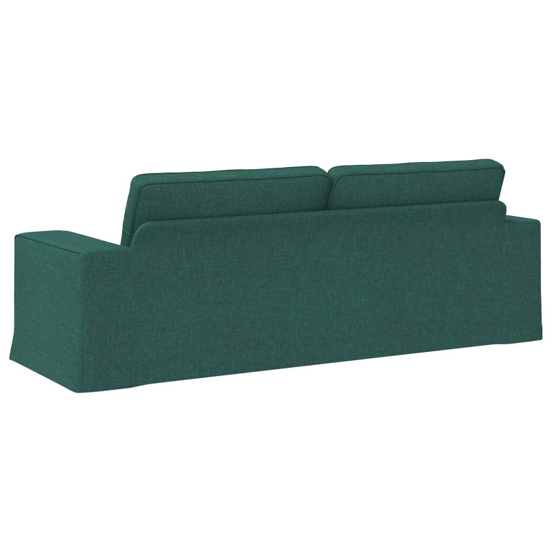 Sofa Ciemna zieleń 222 x 80 x 82 cm tkanina