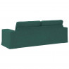 Sofa Ciemna zieleń 222 x 80 x 82 cm tkanina