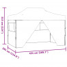 Namiot Imprezowy Antracyt 291 x 431 x 315 cm Materiał Oxford