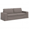 Sofa Ciemnoszary 222 x 80 x 82 cm tkanina