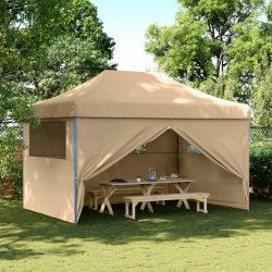 Namiot Imprezowy Beżowy 292 x 440 x 315 cm Materiał Oxford