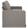 Sofa Ciemnoszary 222 x 80 x 82 cm tkanina