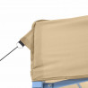 Namiot Imprezowy Beżowy 292 x 440 x 315 cm Materiał Oxford