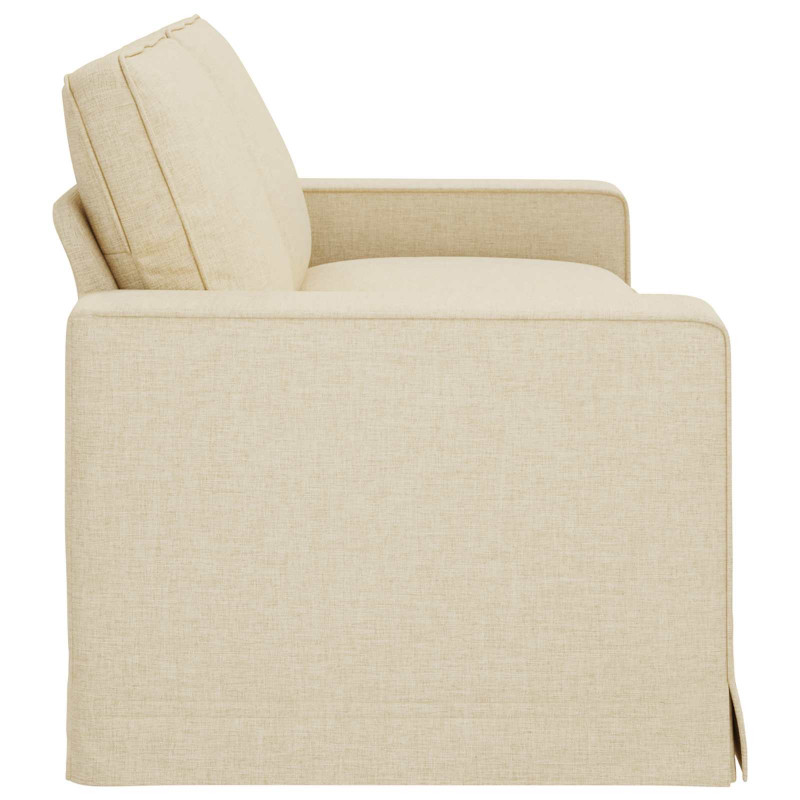 Sofa Kremowy 222 x 80 x 82 cm tkanina
