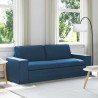 Sofa Niebieski 222 x 80 x 82 cm tkanina