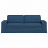 Sofa Niebieski 222 x 80 x 82 cm tkanina