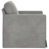Sofa Jasnoszary 78 x 78 x 80 cm Aksamit